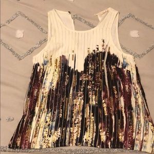 Sequin Anthropologie sleeveless top